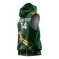 Custom South Africa Rugby Sleeveless Hoodie Go Champions Springboks - African Pride