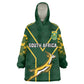 Custom South Africa Rugby Wearable Blanket Hoodie Go Champions Springboks