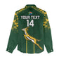 Custom South Africa Rugby Women Casual Shirt Go Champions Springboks LT14