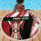 Custom Kenya Rugby Sevens Beach Blanket Maasai Shield With African Pattern