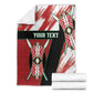 Custom Kenya Rugby Sevens Blanket Maasai Shield With African Pattern