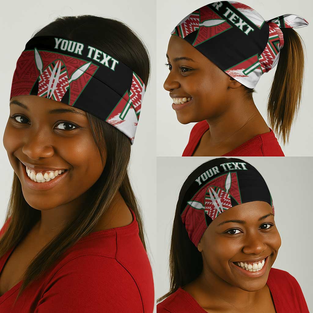 Custom Kenya Rugby Sevens Neck Gaiter Maasai Shield African Pattern LT14