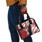 Custom Kenya Rugby Sevens Shoulder Handbag Maasai Shield With African Pattern