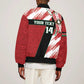 Custom Kenya Rugby Sevens Sleeve Zip Bomber Jacket Maasai Shield With African Pattern
