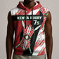 Custom Kenya Rugby Sevens Sleeveless Hoodie Maasai Shield With African Pattern - African Pride