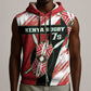 Custom Kenya Rugby Sevens Sleeveless Zip Hoodie Maasai Shield With African Pattern - African Pride