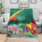 Monument de la Reunification Cameroun Blanket Coat Of Arms With Lily Flowers