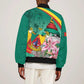 Monument de la Reunification Cameroun Bomber Jacket Coat Of Arms With Lily Flowers