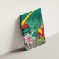 Monument de la Reunification Cameroun Canvas Wall Art Coat Of Arms With Lily Flowers