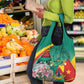 Monument de la Reunification Cameroun Grocery Bag Coat Of Arms With Lily Flowers