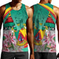 Monument de la Reunification Cameroun Men Tank Top Coat Of Arms With Lily Flowers
