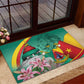 Monument de la Reunification Cameroun Rubber Doormat Coat Of Arms With Lily Flowers