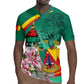 Monument de la Reunification Cameroun Rugby Jersey Coat Of Arms With Lily Flowers