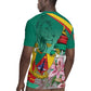 Monument de la Reunification Cameroun Rugby Jersey Coat Of Arms With Lily Flowers