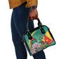 Monument de la Reunification Cameroun Shoulder Handbag Coat Of Arms With Lily Flowers