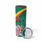 Monument de la Reunification Cameroun Skinny Tumbler Coat Of Arms With Lily Flowers