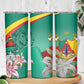 Monument de la Reunification Cameroun Skinny Tumbler Coat Of Arms With Lily Flowers