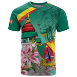 Monument de la Reunification Cameroun T shirt Coat Of Arms With Lily Flowers
