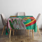 Monument de la Reunification Cameroun Tablecloth Coat Of Arms With Lily Flowers