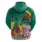 Monument de la Reunification Cameroun Zip Hoodie Coat Of Arms With Lily Flowers