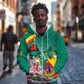 Monument de la Reunification Cameroun Zip Hoodie Coat Of Arms With Lily Flowers