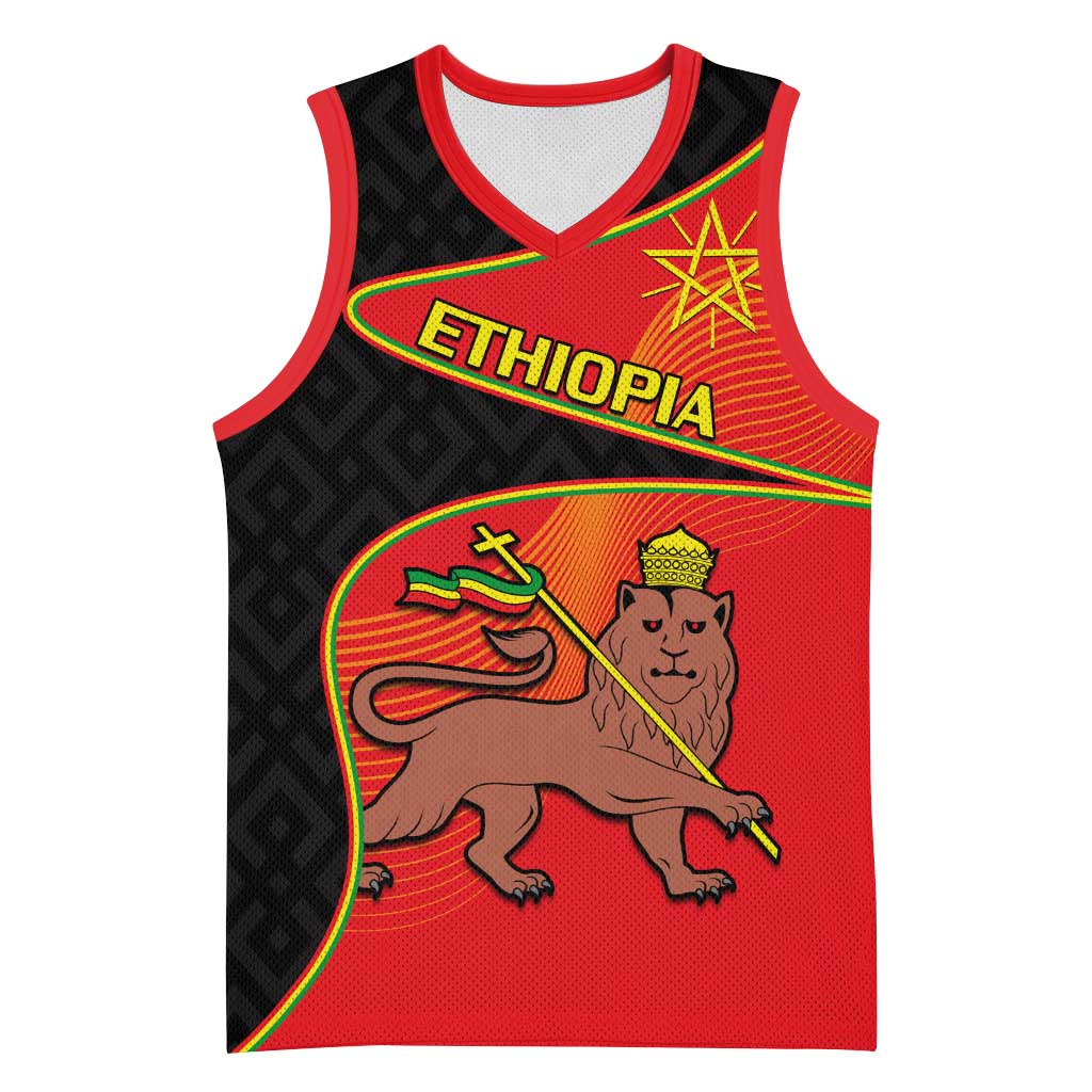 Ethiopia Derg Downfall Day Basketball Jersey Ethiopian Lion of Judah - African Pride
