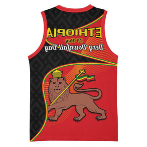 Ethiopia Derg Downfall Day Basketball Jersey Ethiopian Lion of Judah - African Pride