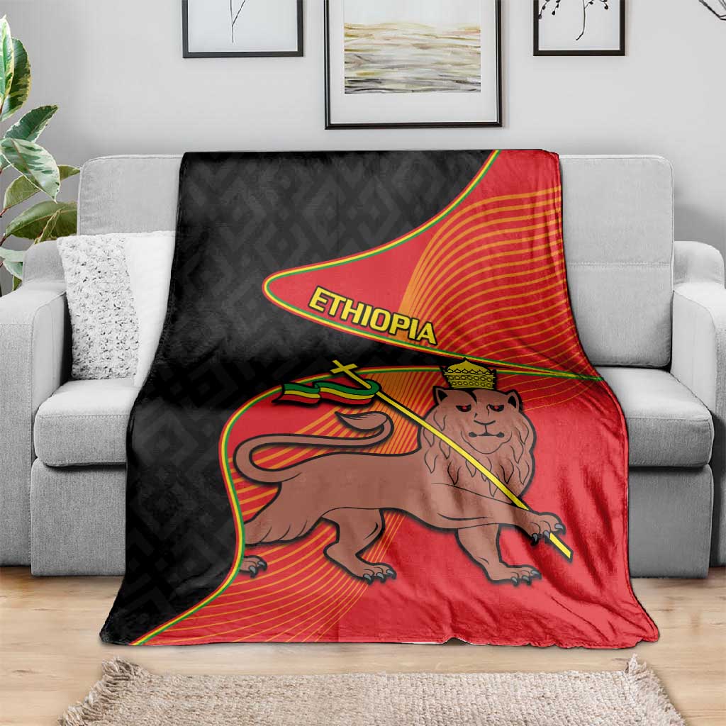 Ethiopia Derg Downfall Day Blanket Ethiopian Lion of Judah