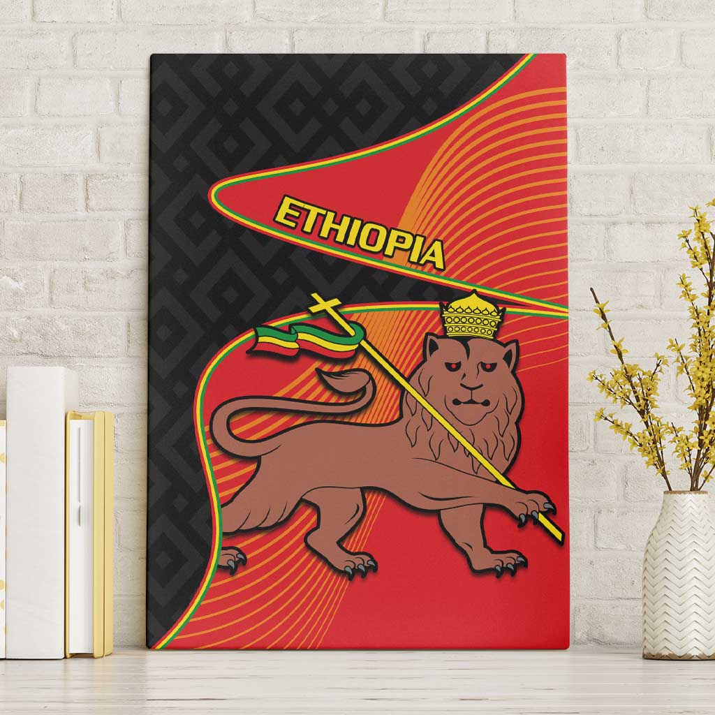 Ethiopia Derg Downfall Day Canvas Wall Art Ethiopian Lion of Judah
