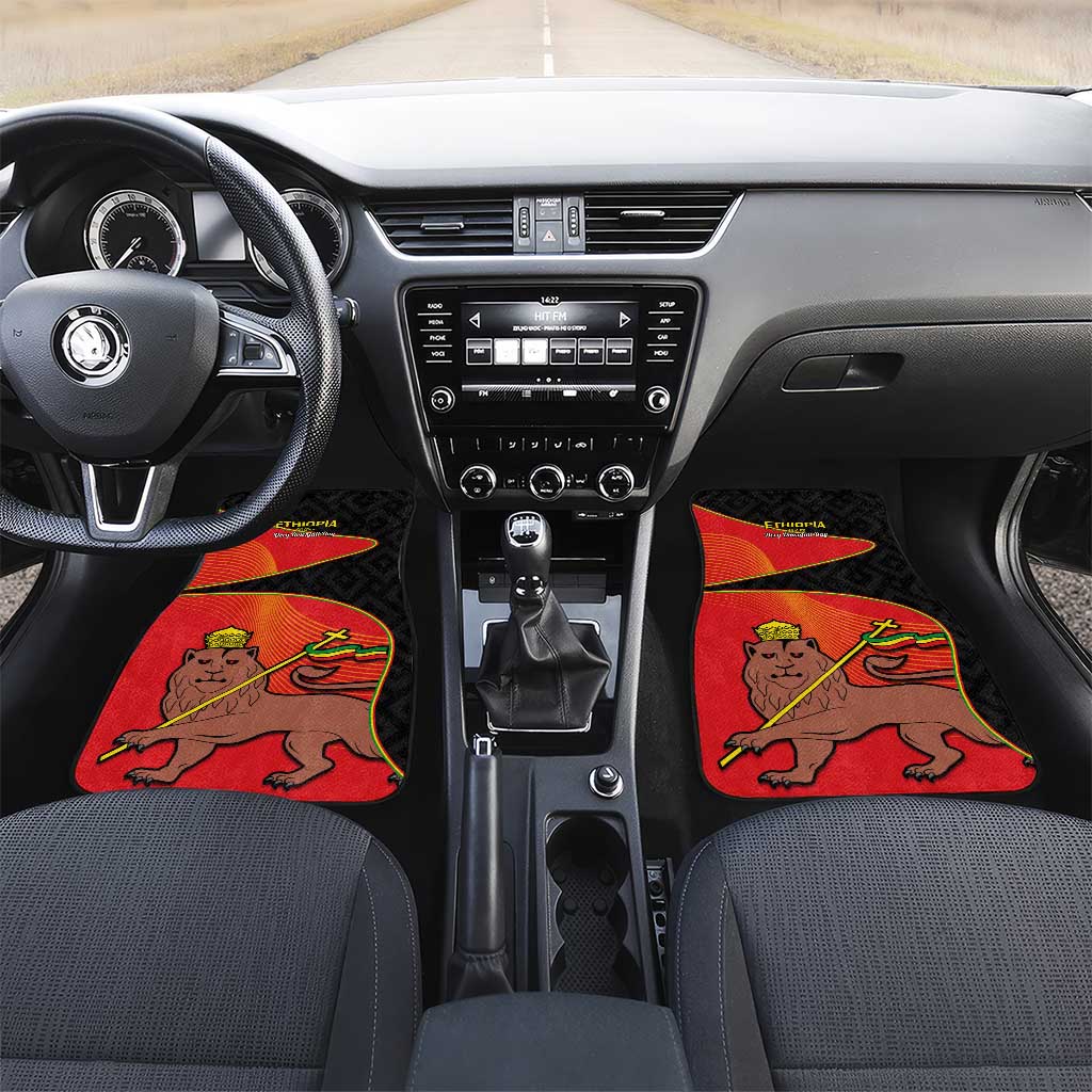 Ethiopia Derg Downfall Day Car Mats Ethiopian Lion of Judah