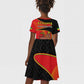Ethiopia Derg Downfall Day Kid Short Sleeve Dress Ethiopian Lion of Judah