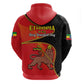 Ethiopia Derg Downfall Day Zip Hoodie Ethiopian Lion of Judah