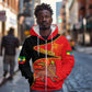 Ethiopia Derg Downfall Day Zip Hoodie Ethiopian Lion of Judah