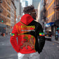 Ethiopia Derg Downfall Day Zip Hoodie Ethiopian Lion of Judah