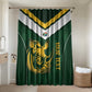 South Africa Rugby Custom Bathroom Set Springboks Kente Rhino Symbol