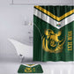 South Africa Rugby Custom Bathroom Set Springboks Kente Rhino Symbol