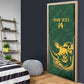 South Africa Rugby Custom Door Cover Springboks Kente Rhino Symbol