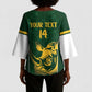 South Africa Rugby Custom Kimono Sleeve Blouse Springboks Kente Rhino Symbol