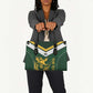 South Africa Rugby Custom Leather Bag Springboks Kente Rhino Symbol