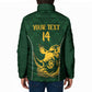 South Africa Rugby Custom Padded Jacket Springboks Kente Rhino Symbol