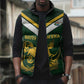 South Africa Rugby Custom Sleeveless Puffer Jacket Springboks Kente Rhino Symbol
