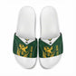 South Africa Rugby Custom Slide Sandals Springboks Kente Rhino Symbol