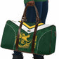 South Africa Rugby Custom Travel Bag Springboks Kente Rhino Symbol
