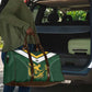 South Africa Rugby Custom Travel Bag Springboks Kente Rhino Symbol