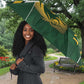 South Africa Rugby Custom Umbrella Springboks Kente Rhino Symbol