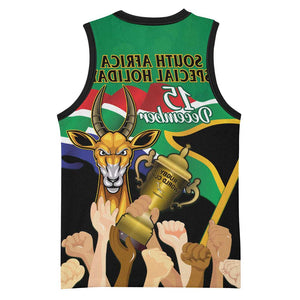 South Africa Special Holiday Basketball Jersey Springboks Champions Celebration Rugby Is My Soul - African Pride