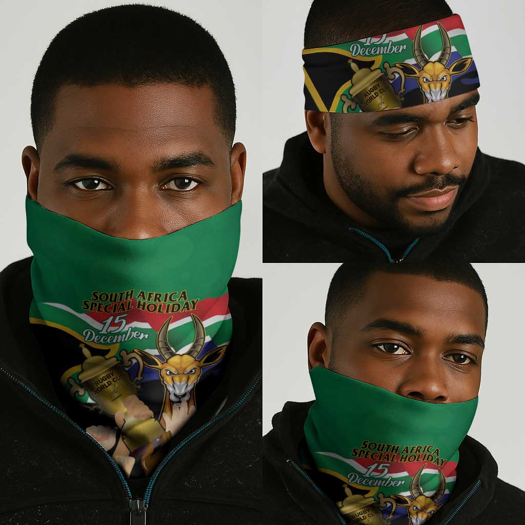 South Africa Special Holiday Neck Gaiter Springboks Champions Celebration Rugby Is My Soul LT14