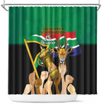 South Africa Special Holiday Shower Curtain Springboks Champions Celebration Rugby Is My Soul