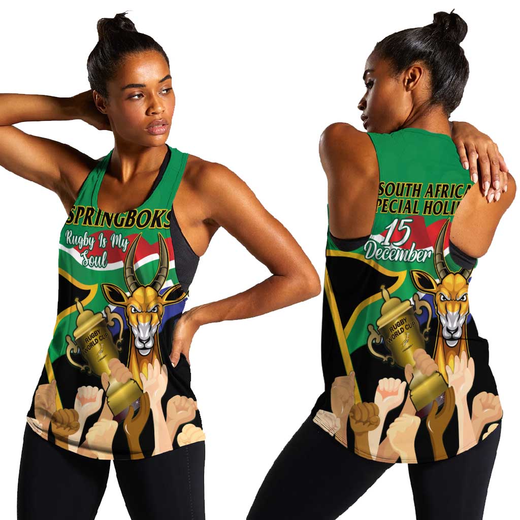 South Africa Special Holiday Women Racerback Tank Springboks Champions ...