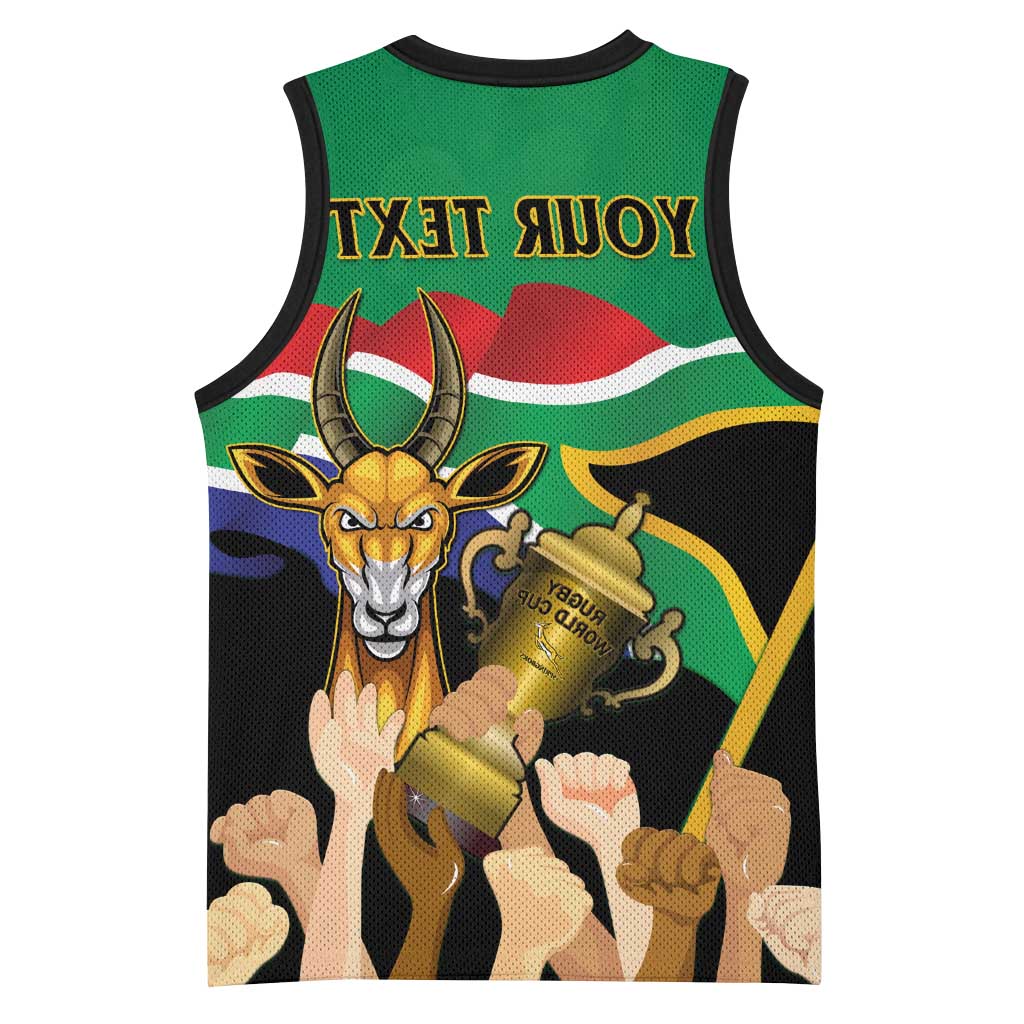 Personalised South Africa Special Holiday Basketball Jersey Springboks Champions Celebration Rugby Is My Soul - African Pride
